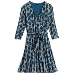 MIX BY 41 HAWTHORN Renesme Faux Wrap Dress Knee length work dress XL